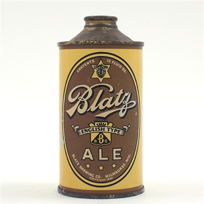 Blatz English Type Ale Cone Top 153-3