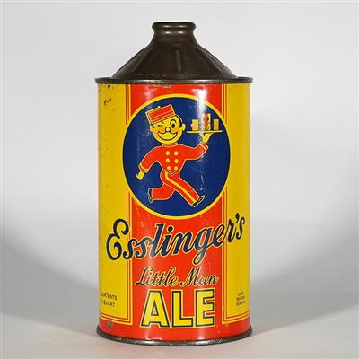 Esslingers Little Man Ale Quart FLAT TOP ON TRAY 208-9