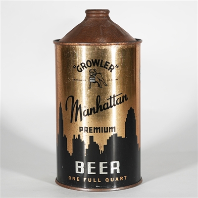 Manhattan Beer GROWLER Quart Cone Top 214-15