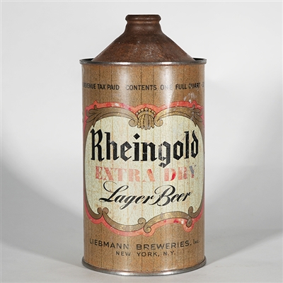 Rheingold Extra Dry Lager Beer Quart 218-7