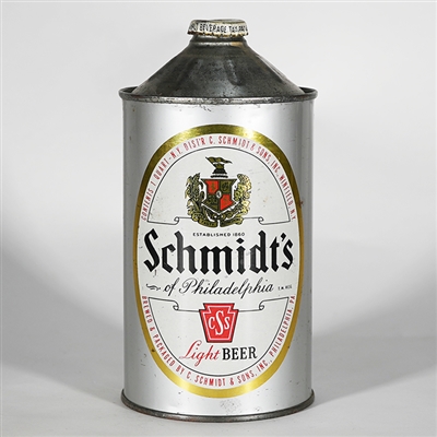 Schmidts Light Beer Quart Cone 219-6
