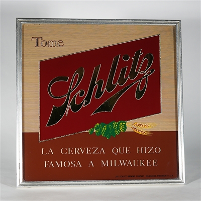 Schlitz Spanish PRICE BRO ROG Advertising Beer Sign
