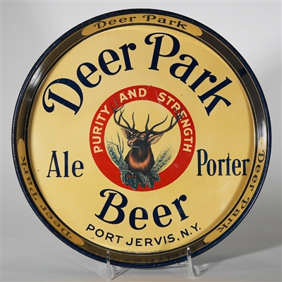 Deer Park Ale Porter Beer Tray Port Jervis NY