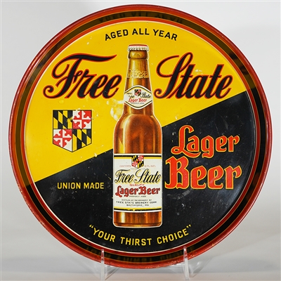 Free State Lager Beer Advertising Tray