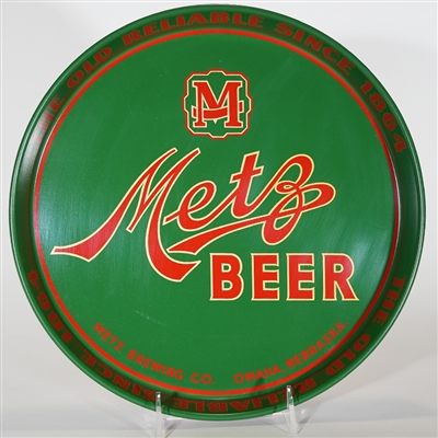 Metz Beer OLD RELIABLE SINCE 1864 Advertising Tray