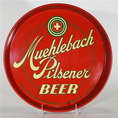 Muehlebach Pilsener Beer Advertising Tray