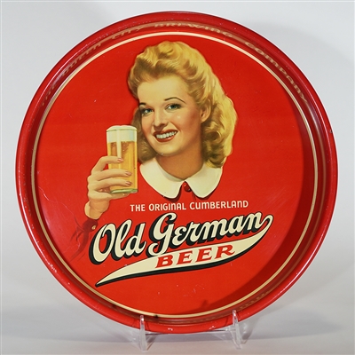 Old German Queen City Beer Advertising Tray