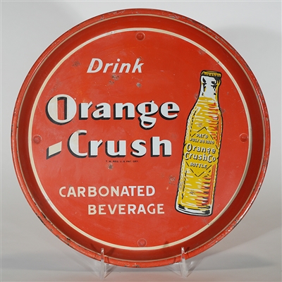 Orange Crush Carbonated Beverage Advertising Tray