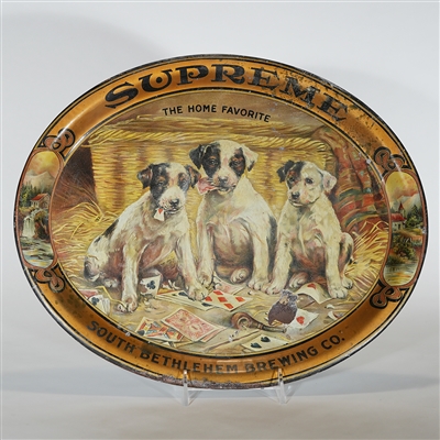 Supreme South Bethlehem Puppies Playing Cards Tray