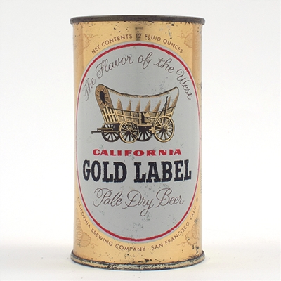 California Gold Label Flat Top BROWN WRITING 47-37