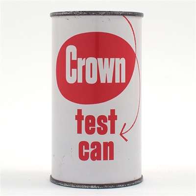 Crown Can Co Test Flat Top UNLISTED