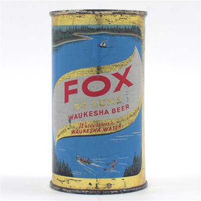 Fox De Luxe Beer Flat Top RED TEXT 65-25