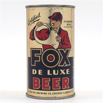 Fox De Luxe Beer Opening Instruction Flat Top SPECTACULAR 64-38