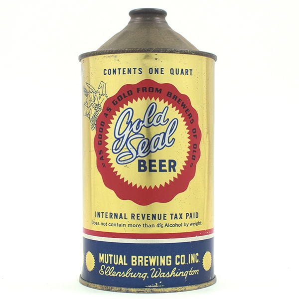 Gold Seal Beer Quart Cone Top 210-10