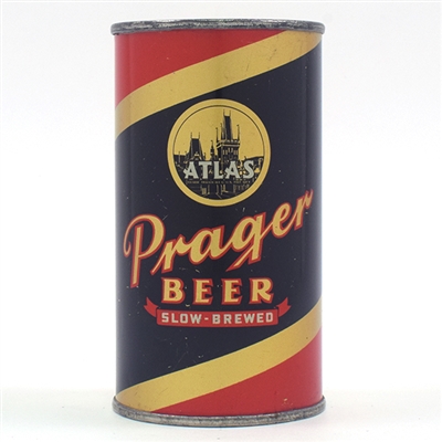 Atlas Prager Beer Instructional Flat Top ENAMEL RARE 32-19