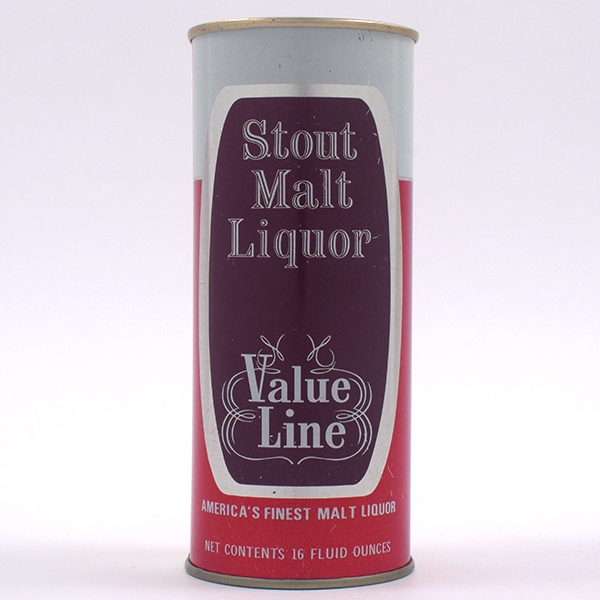 Value Line Stout Malt Liquor Pint Pull Tab BEAUTY 169-1