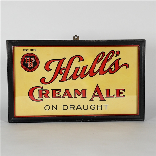 Hulls Cream Ale on Draught Tin Sign