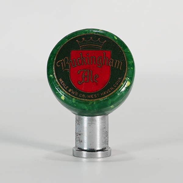 Buckingham Ale Green Marbleized Bakelite Torpedo Knob MINTY