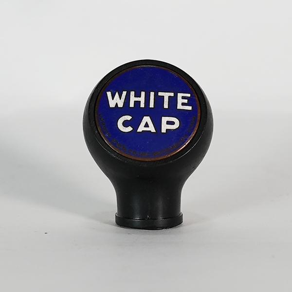 White Cap Largay Ball Tap Knob RARE
