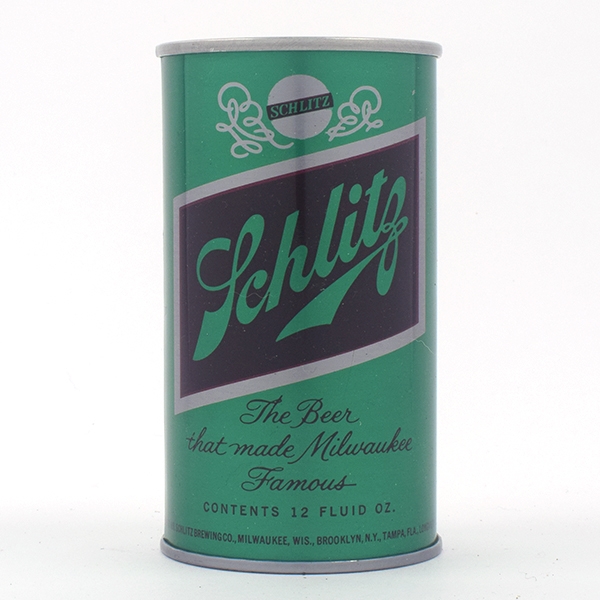 Schlitz Beer Test or Promo Pull Tab METALLIC GREEN UNLISTED