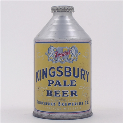 Kingsbury Beer Crowntainer Cone Top NOT MORE THAN L196-9