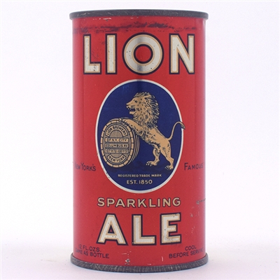 Lion Ale Opening Instruction Flat Top NICE 91-33