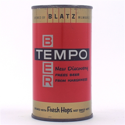 Blatz Tempo Beer Flat Top ENAMEL 138-28