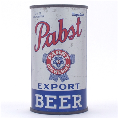 Pabst Export Opening Instruction Flat Top MILWAUKEE 111-14
