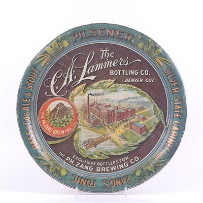 C A Lammers Bottling Co Pre-Prohibition Tray SCARCE ZANG