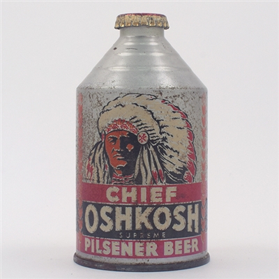 Chief Oshkosh Beer Crowntainer Cone Top 192-25
