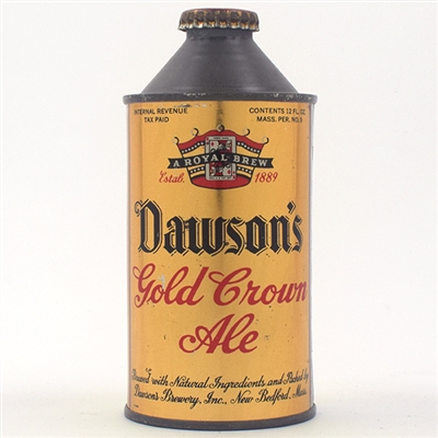 Dawsons Gold Crown Ale Cone Top SWEET 158-32