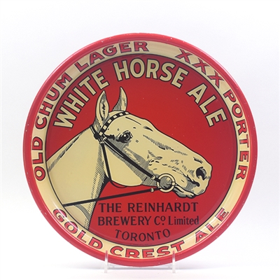 Reinhardt Brewery 1930s Canadian White Horse Ale Tray MINTY