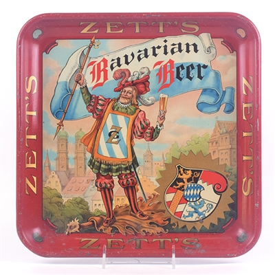 Zetts Bavarian Beer Pre-Prohibition Serving Tray TOUGH