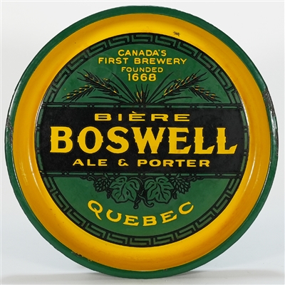 Boswell Ale Porter Canadas First Brewery Founded 1668 Porcelain Tray