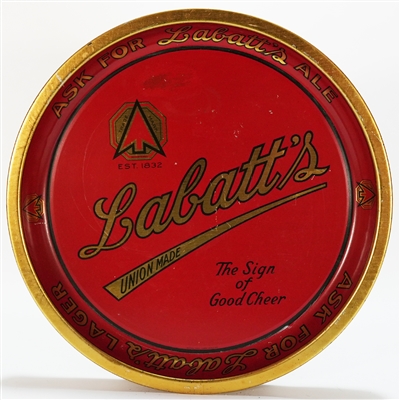 Labatts Union Made Ask For Ale Lager Est. 1832 Tray