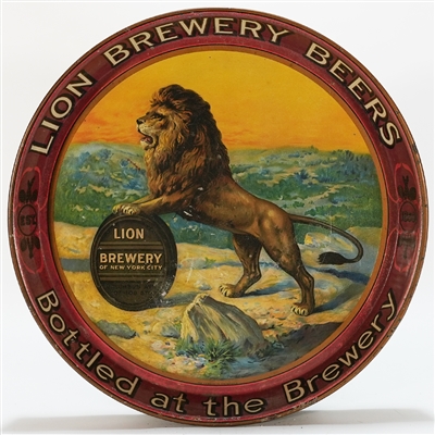 Lion Beers Barrel Advertising Tray RARE