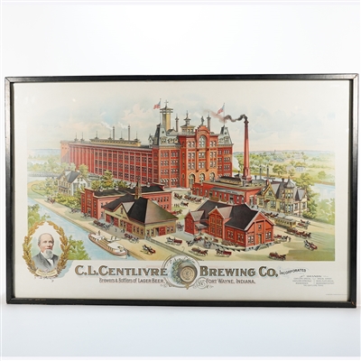 Centlivre Brewers Factory Scene Pre-prohibition Lithograph