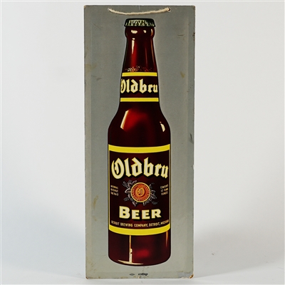 Oldbru Beer Detroit Brewing Cardboard Sign SCARCE
