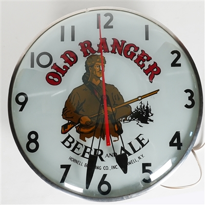 Old Ranger Beer Ale Illuminated Clock