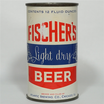 Fischers Light Dry Beer Flat Top FLORIDA TOP CHICAGO 63-21
