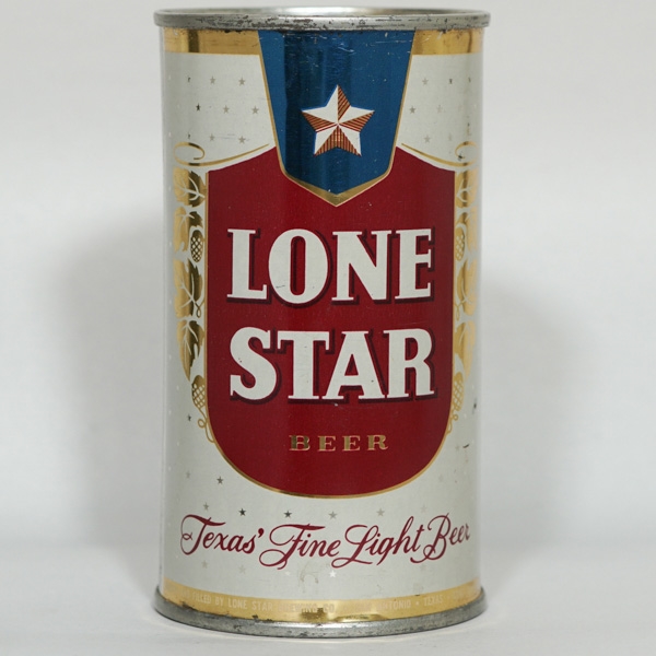 Lone Star Beer Flat Top NO OVAL KEGLINED 92-12