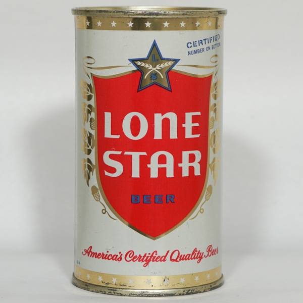 Lone Star Beer Flat Top RED TEXT VANITY TOP 92-13
