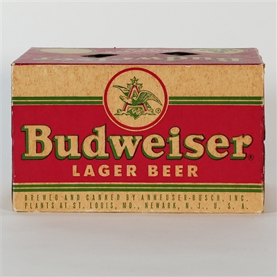 Budweiser Lager Beer Can Carton 