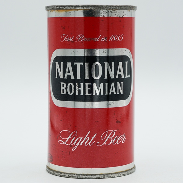 National Bohemian Light Beer Flat Top METALLIC SILVER 102-11