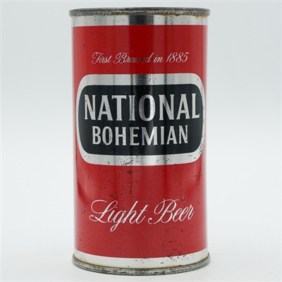 National Bohemian Light Beer Flat Top METALLIC SILVER 102-11