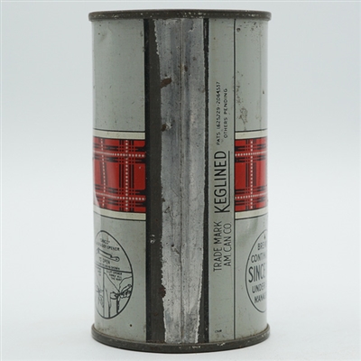 Tam O Shanter Dry Hopped Beer OI Flat Top DULL SILVER 128-12