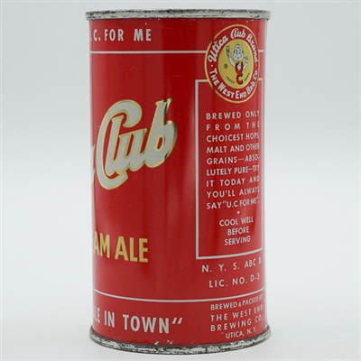 Utica Club Pale Cream Ale Flat Top NON IRTP SWEET 142-18