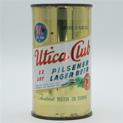 Utica Club Pilsner Lager Flat Top 142-24