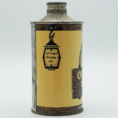 Old Topper Snappy Ale Cone Top WHITE TEXT 178-6