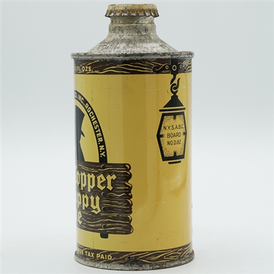 Old Topper Snappy Ale Cone Top YELLOW TEXT 176-7
